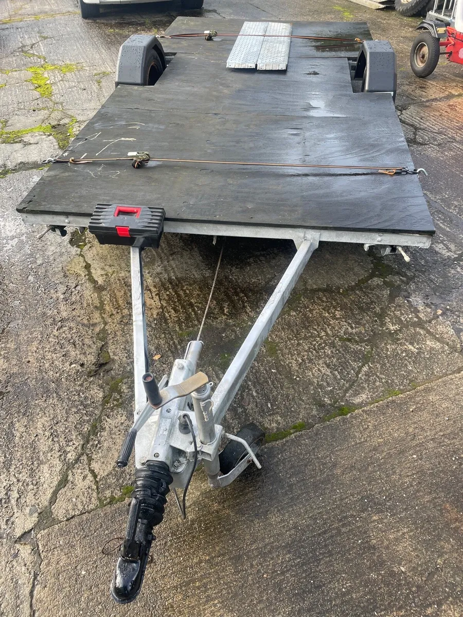 12×6 trailer with brakes & ramps & jack stands - Image 4