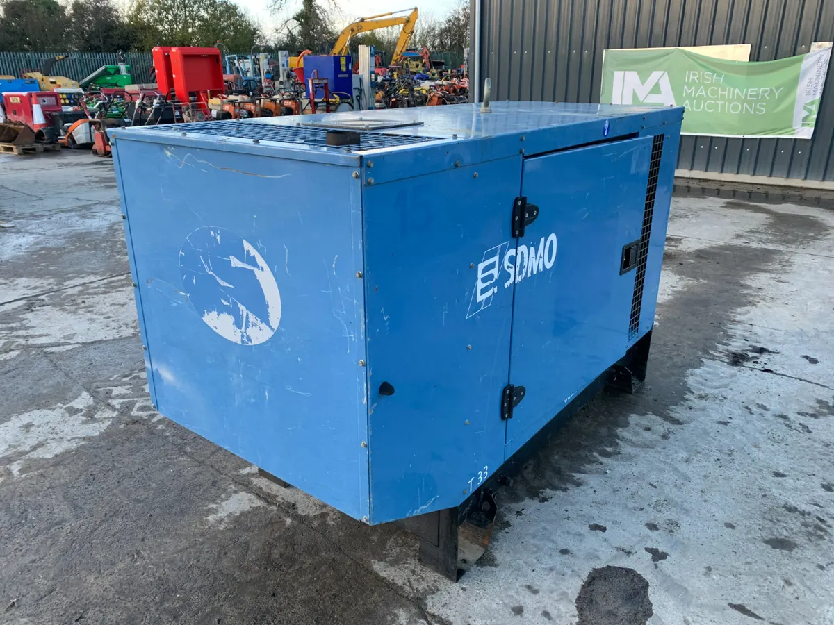 SDMO 33KVA DIESEL GENERATOR FOR AUCTION - NAAS - Image 4