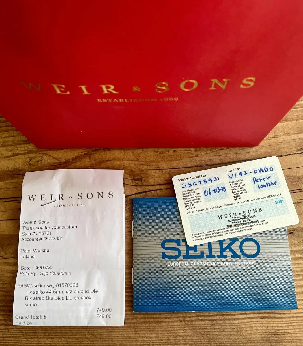 SEIKO PROSPEX CHRONOGRAPH SOLAR QUARTZ MEN'S DIVE - Image 4