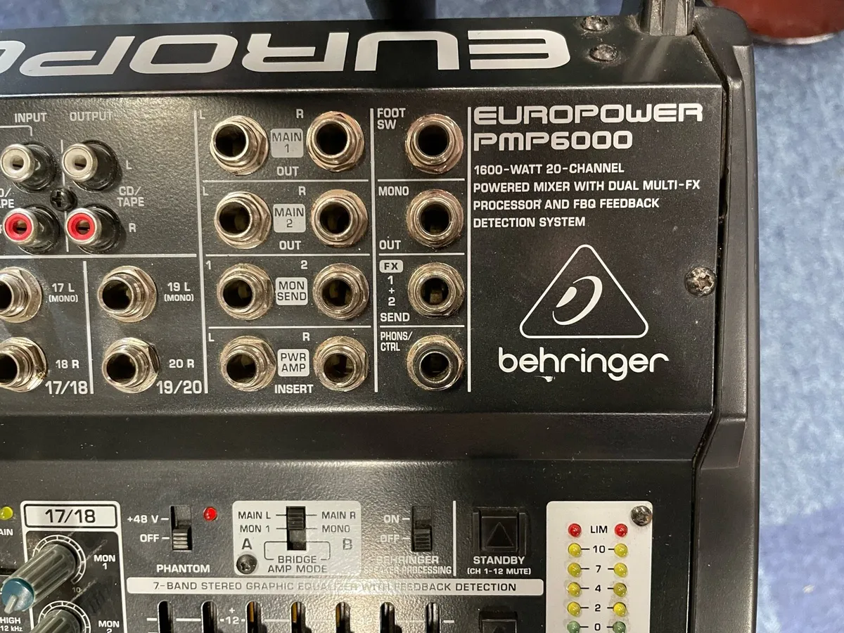 Behringer PMP6000 Mixer - Image 2