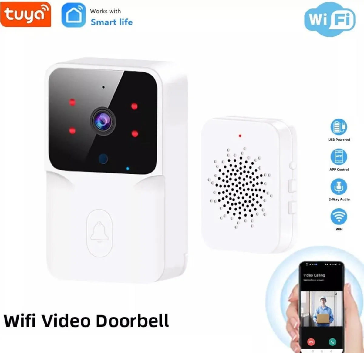 Smart Wireless WiFi Video Doorbell - Image 1