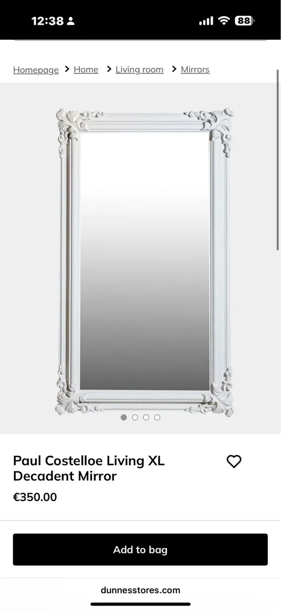 Extra large Mirror 213 x 127 approx - Image 1