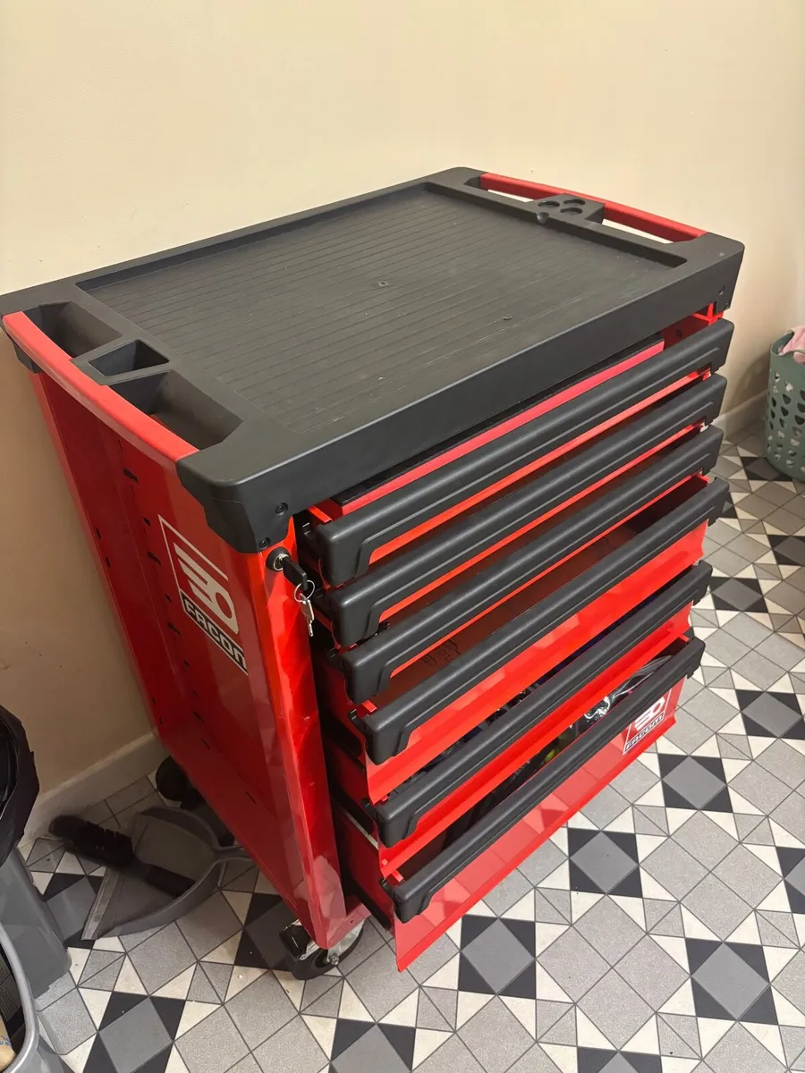 FACOM ROLL.6M3A 6 drawer Steel Wheeled Tool Trolle - Image 1