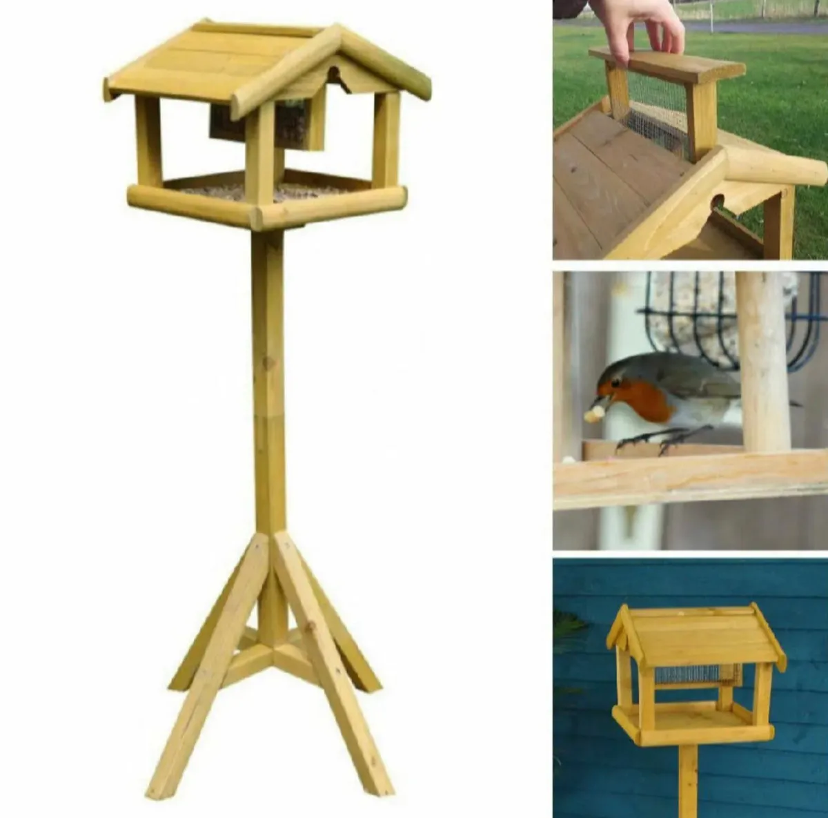 Bird Table With Built in Feeder - Image 1