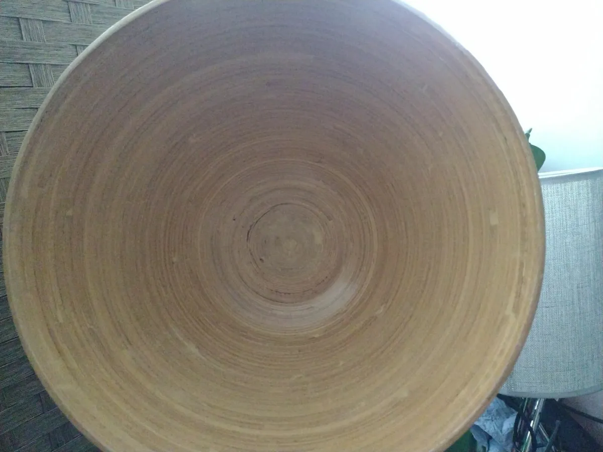 Large bamboo table bowl/craft storage - Image 3