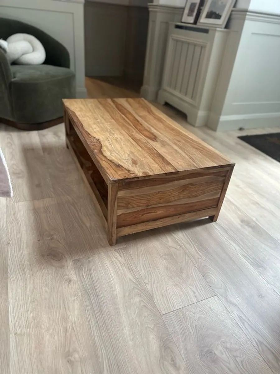 Wooden coffee table - Image 4