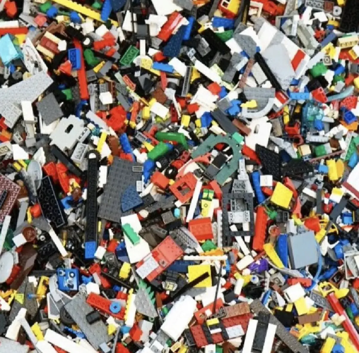 LEGO 1kg Bundle mixed Bricks Parts Pieces - Image 1