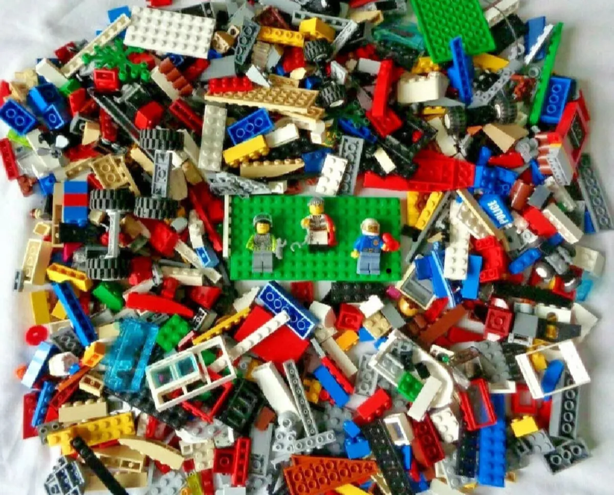LEGO 1kg Bundle mixed Bricks Parts Pieces - Image 2