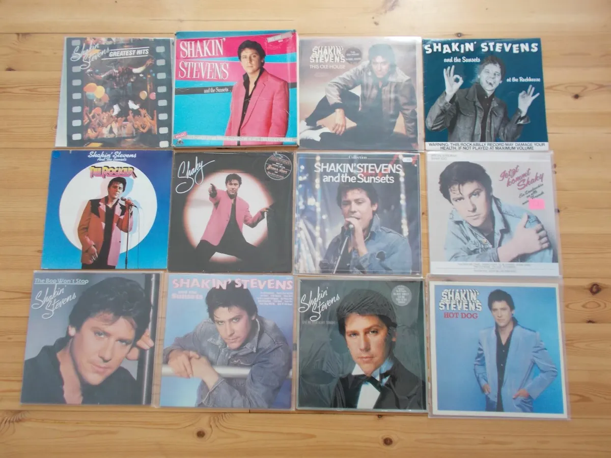 Lot of 12 Shaky Vinyl Album Records - Image 1