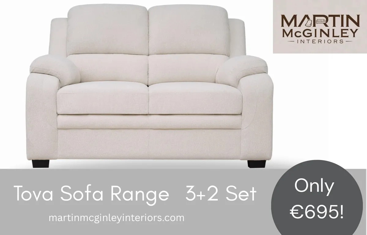 New Full Fabric Tova Sofa Sets - Image 4