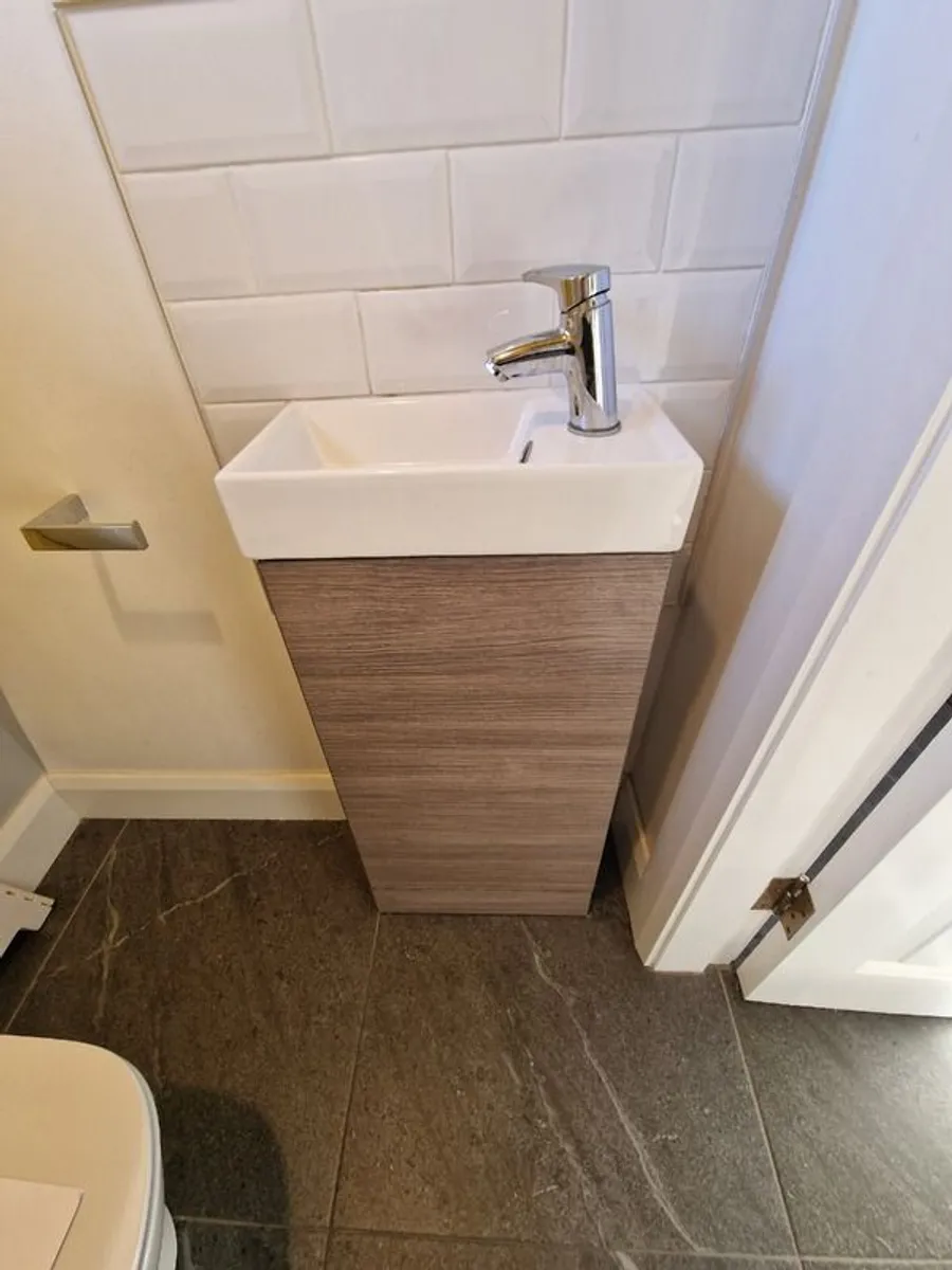 Small vanity and sink