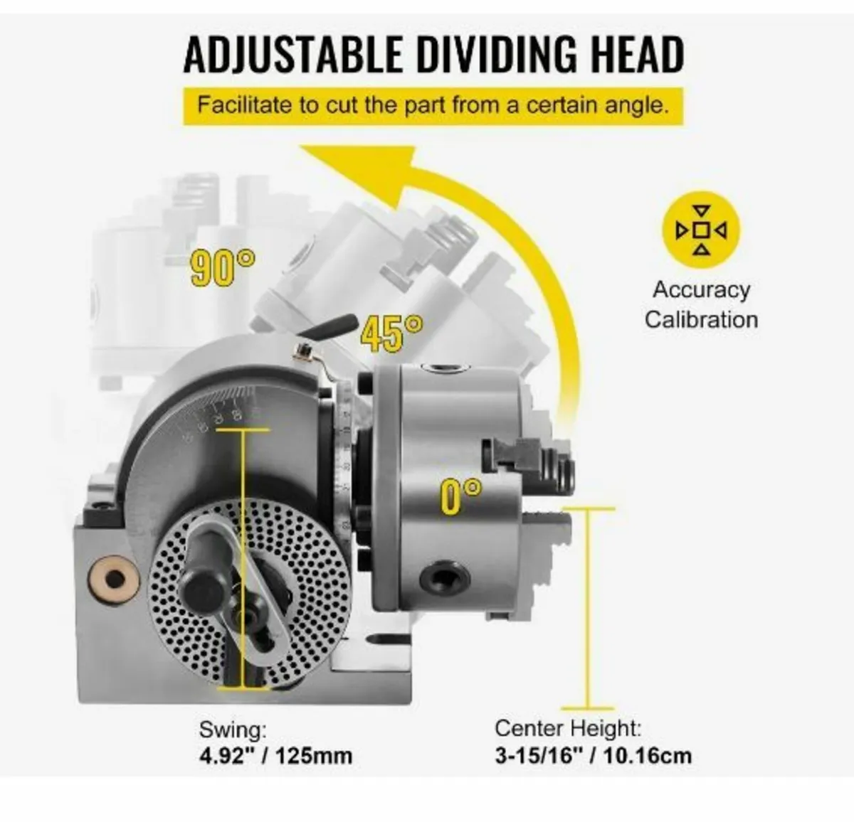 BS-0 Precision Dividing Head, Horizontal Dividing - Image 4