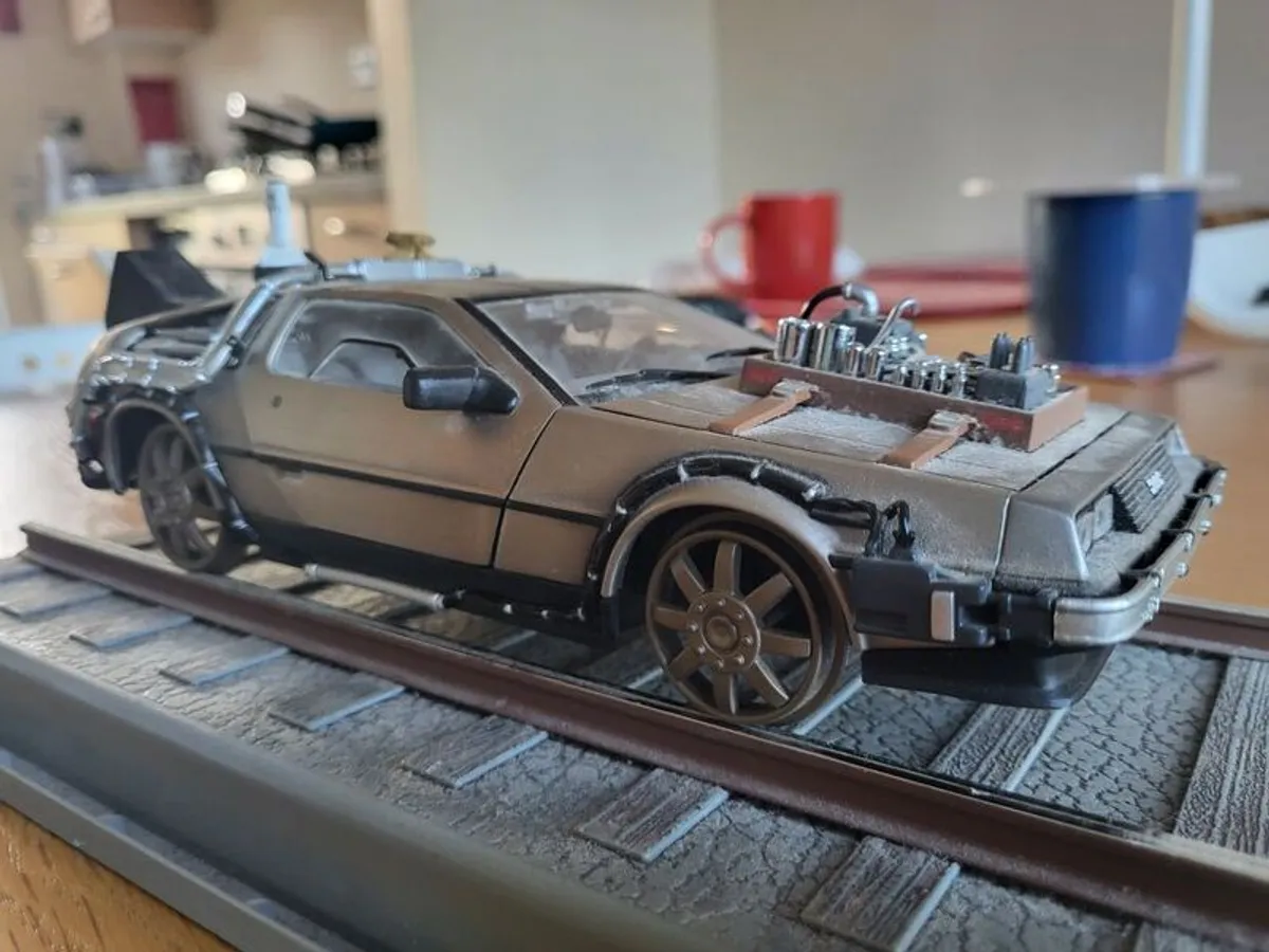 De Lorean die-cast metal model - Image 3