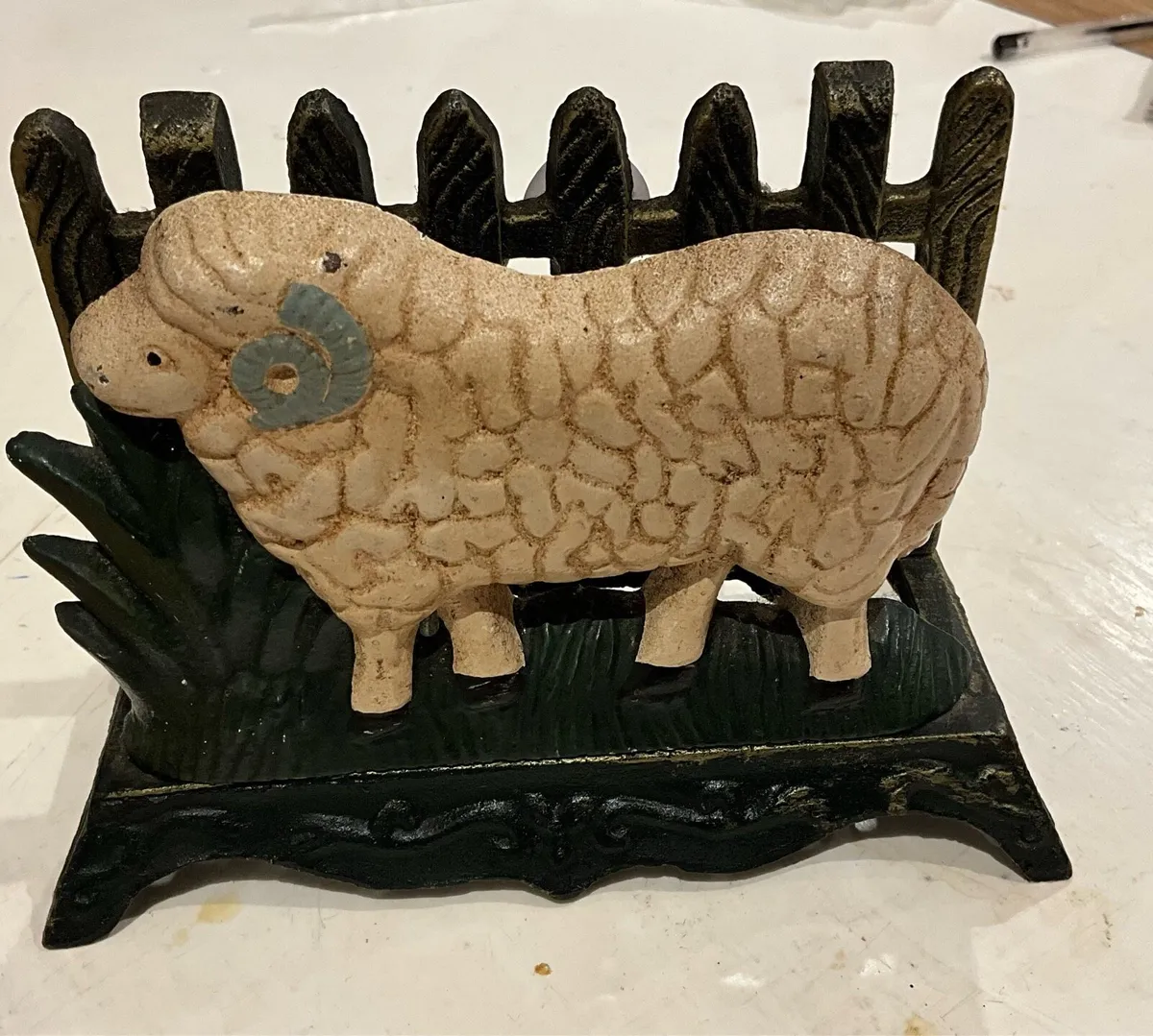 Cast Iron Napkin Holder/Door Stop - Image 1