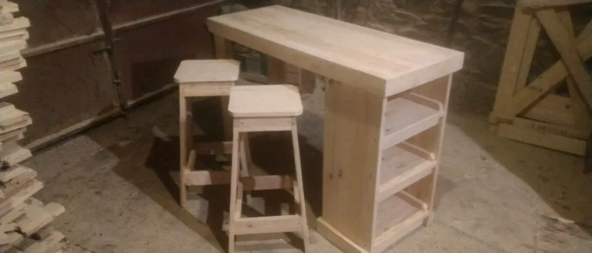 Handmade rustic space saver island - Image 2