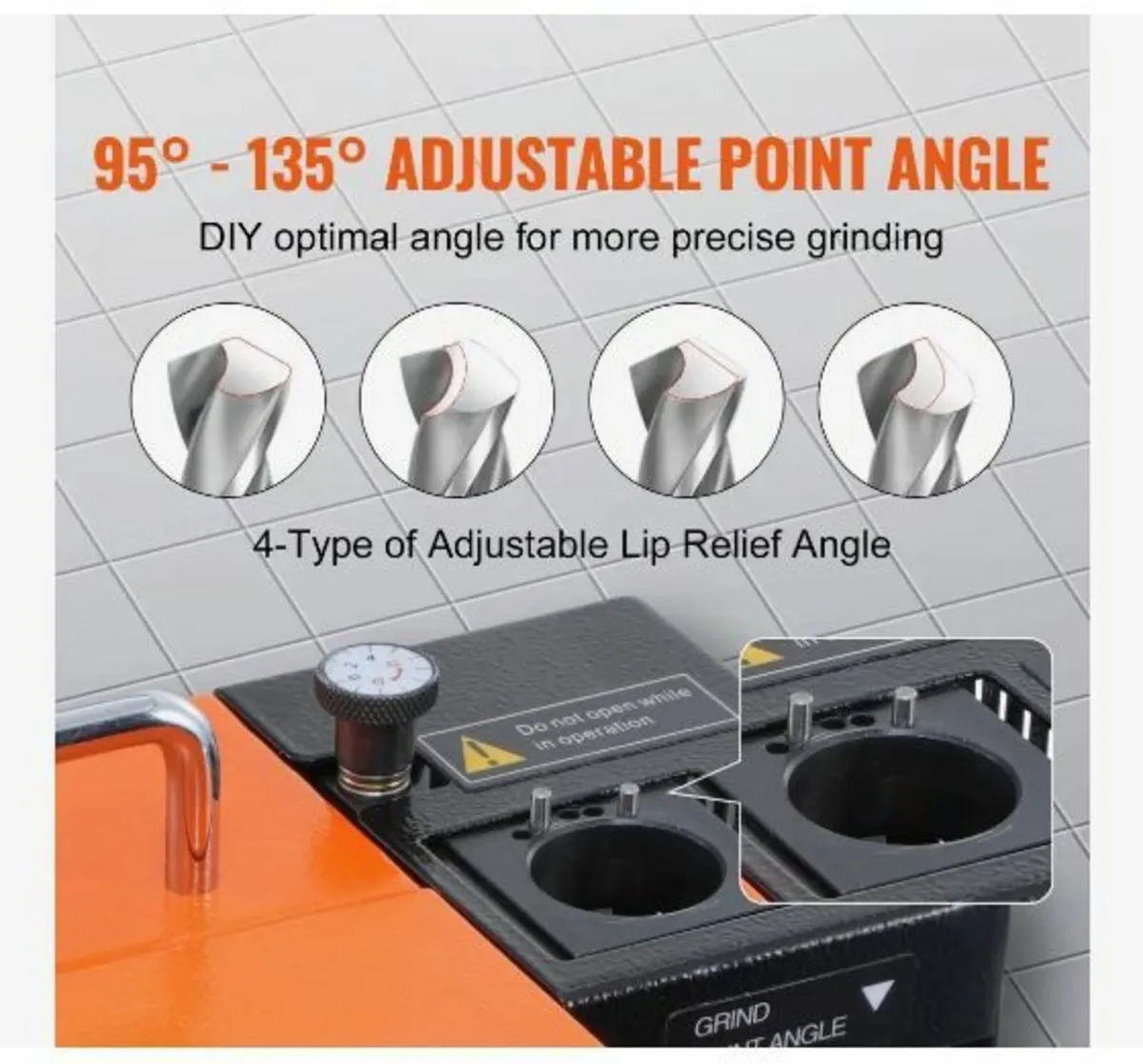 MR-13B Drill Bits Sharpener 3-13mm Bits Grinder - Image 3