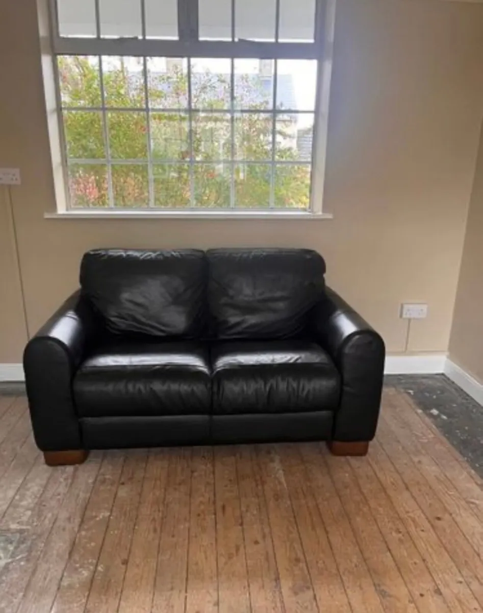 Two Seater Leather Sofa - Free - Image 1