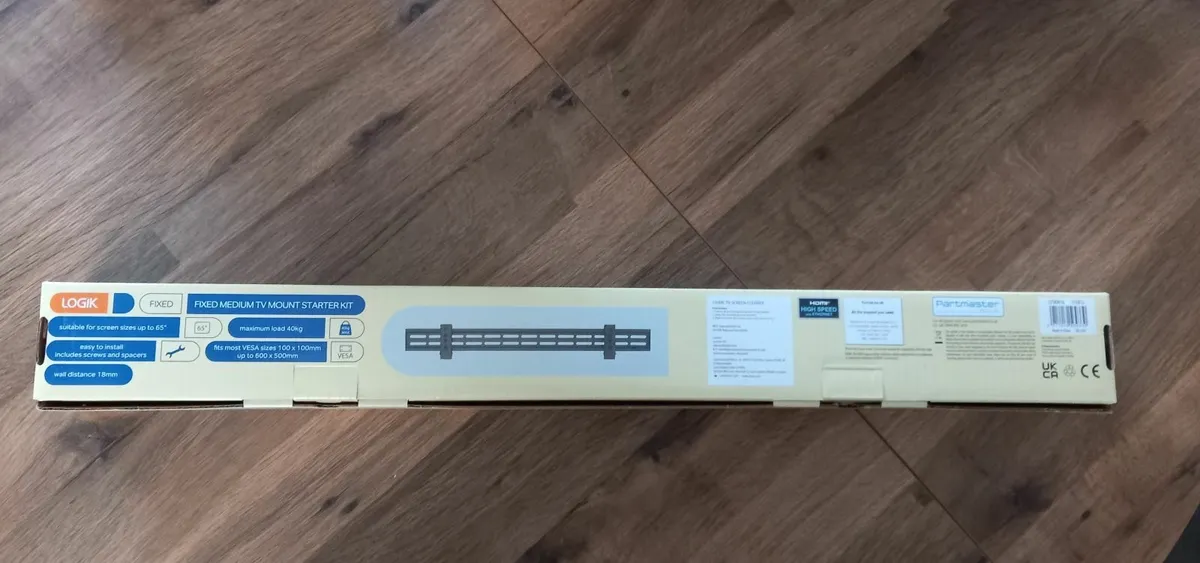 Logik Fixed Medium TV Mount Starter Kit - Image 2