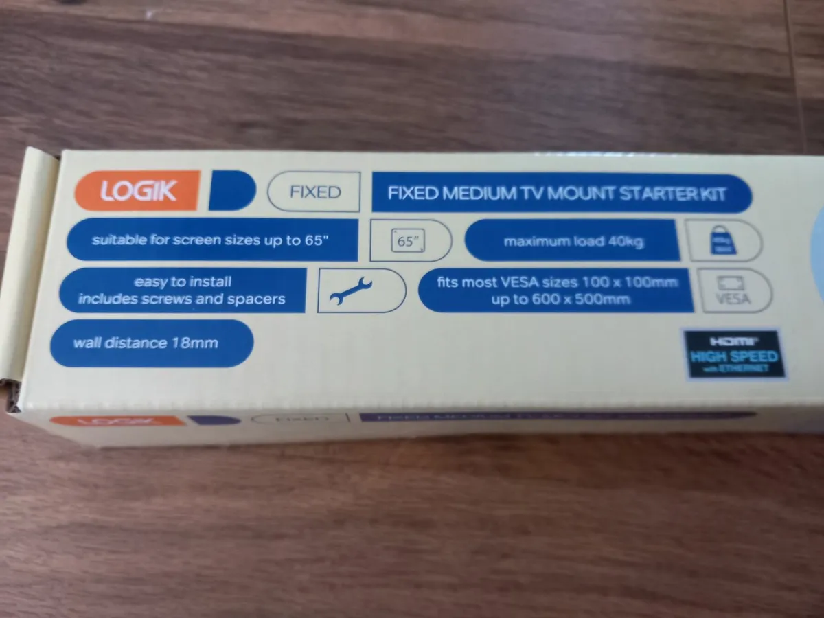 Logik Fixed Medium TV Mount Starter Kit - Image 3