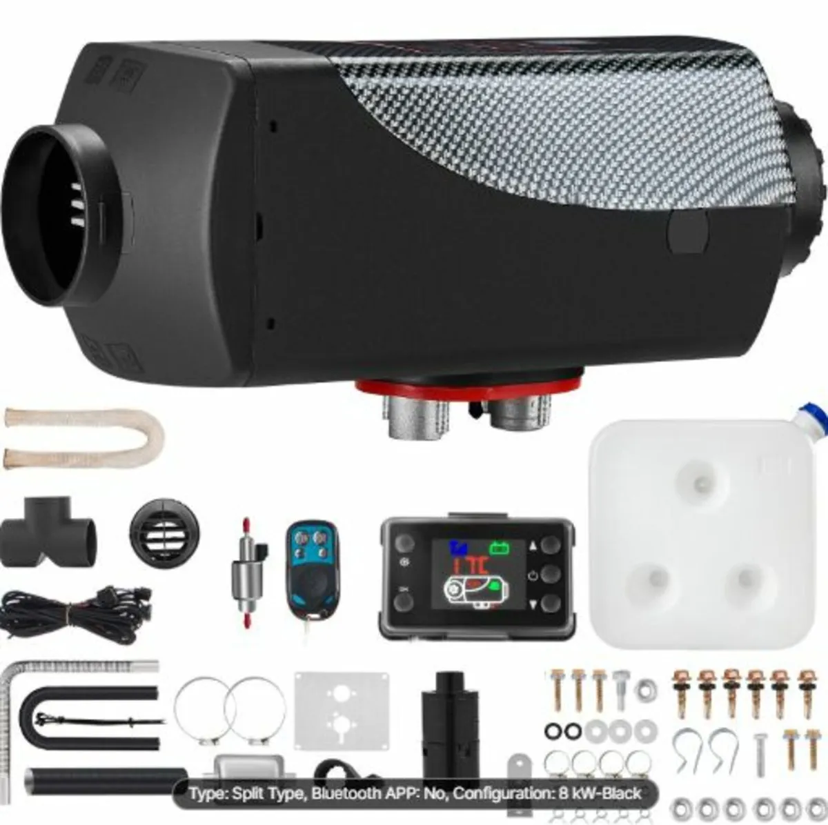 12V 8KW Diesel Air Heater with LCD Switch, Diesel - Image 1