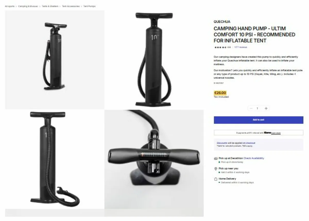 4-person, 2-bedroom inflatable camping tent - Image 3