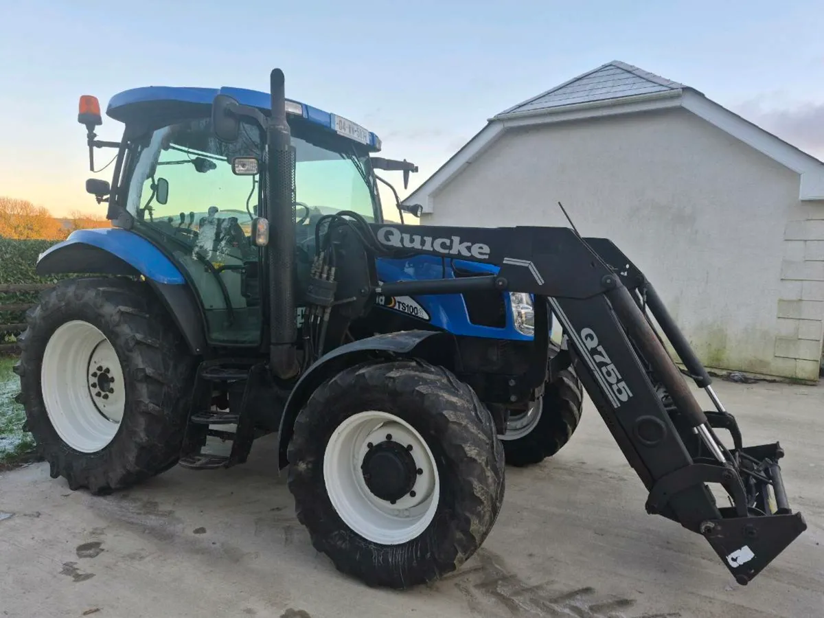 New Holland ts100a quicke loader No Vat - Image 1