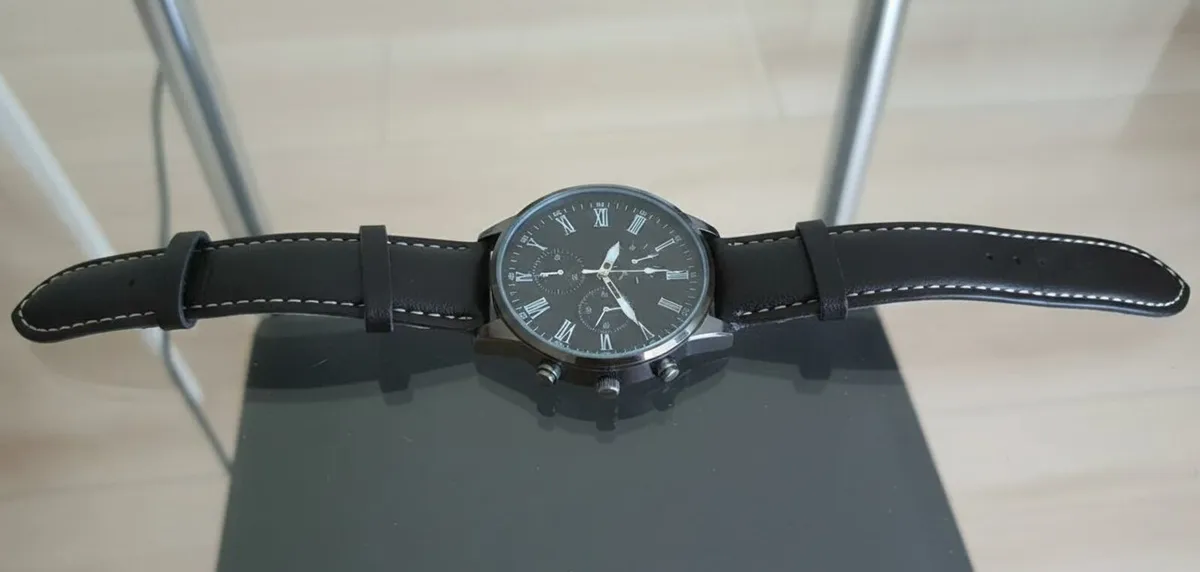 Men’s Black Watch & Jewellery Gift Set - Image 1