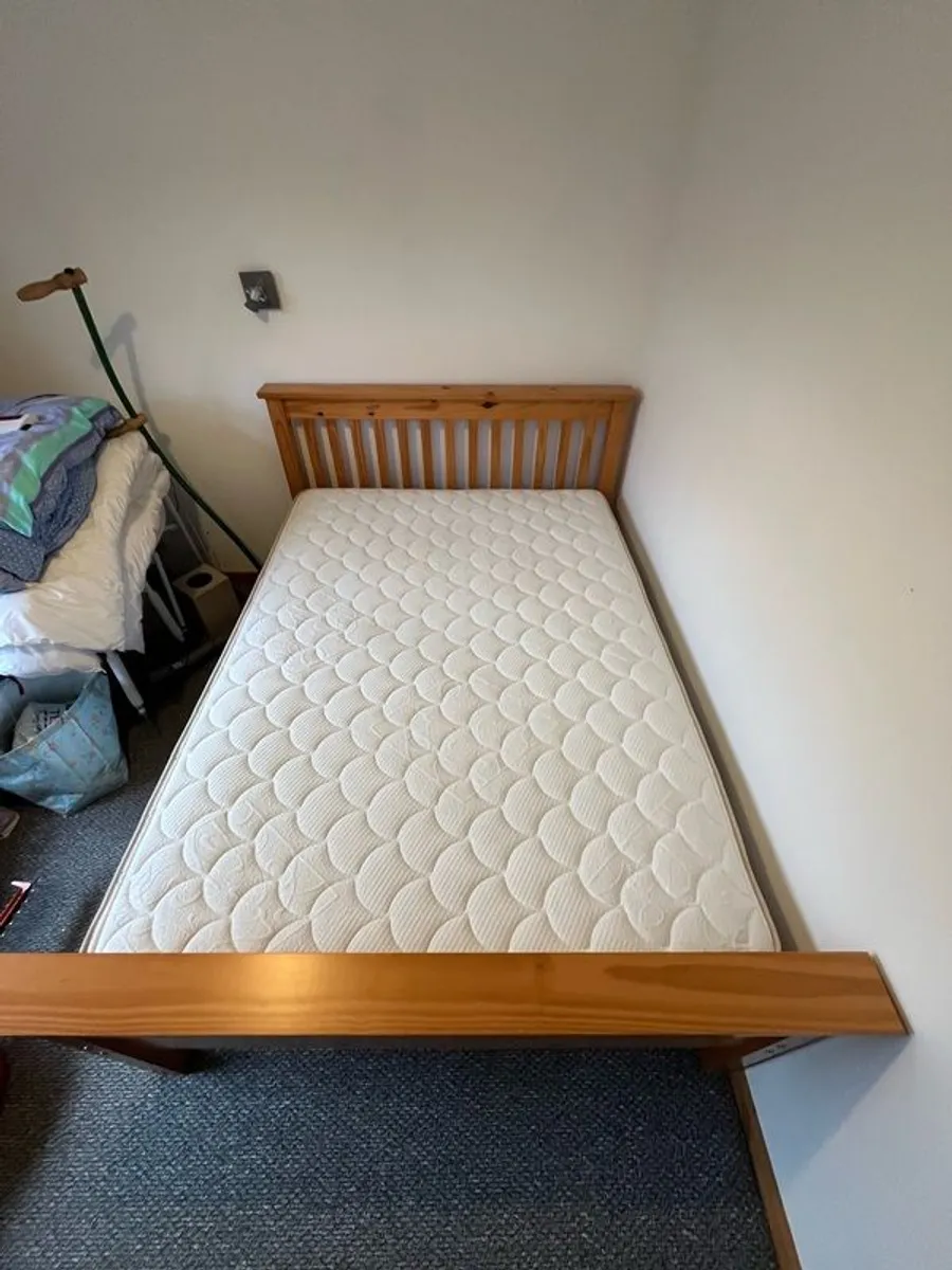 Respa Double Bed & Frame as new - Image 2