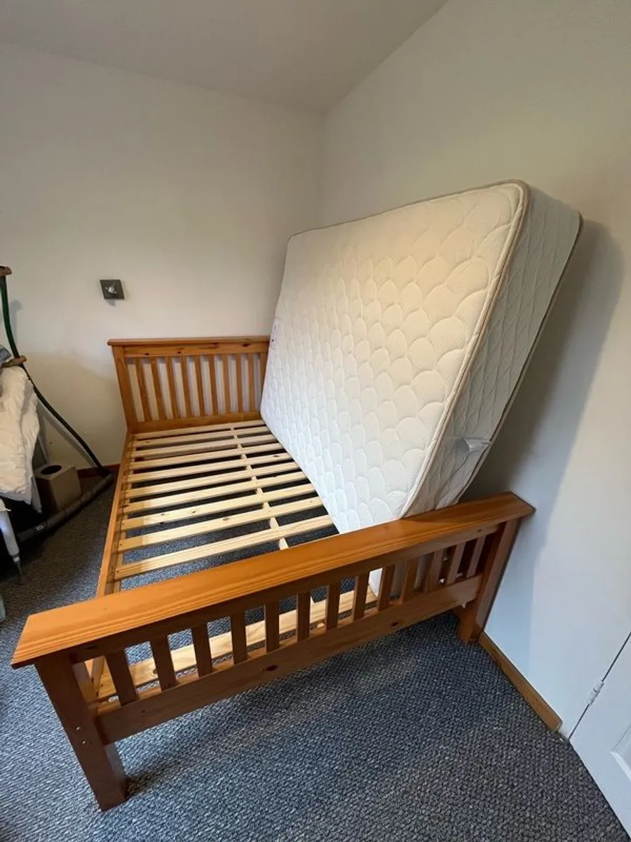 Respa Double Bed & Frame as new - Image 3