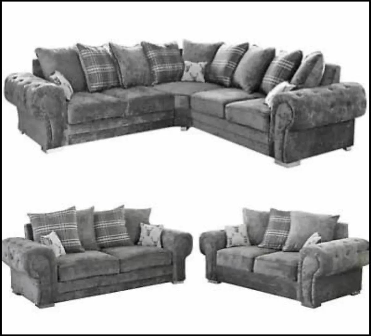 "Brand New Verona Corner nd 3/2 Sofas" - Image 1