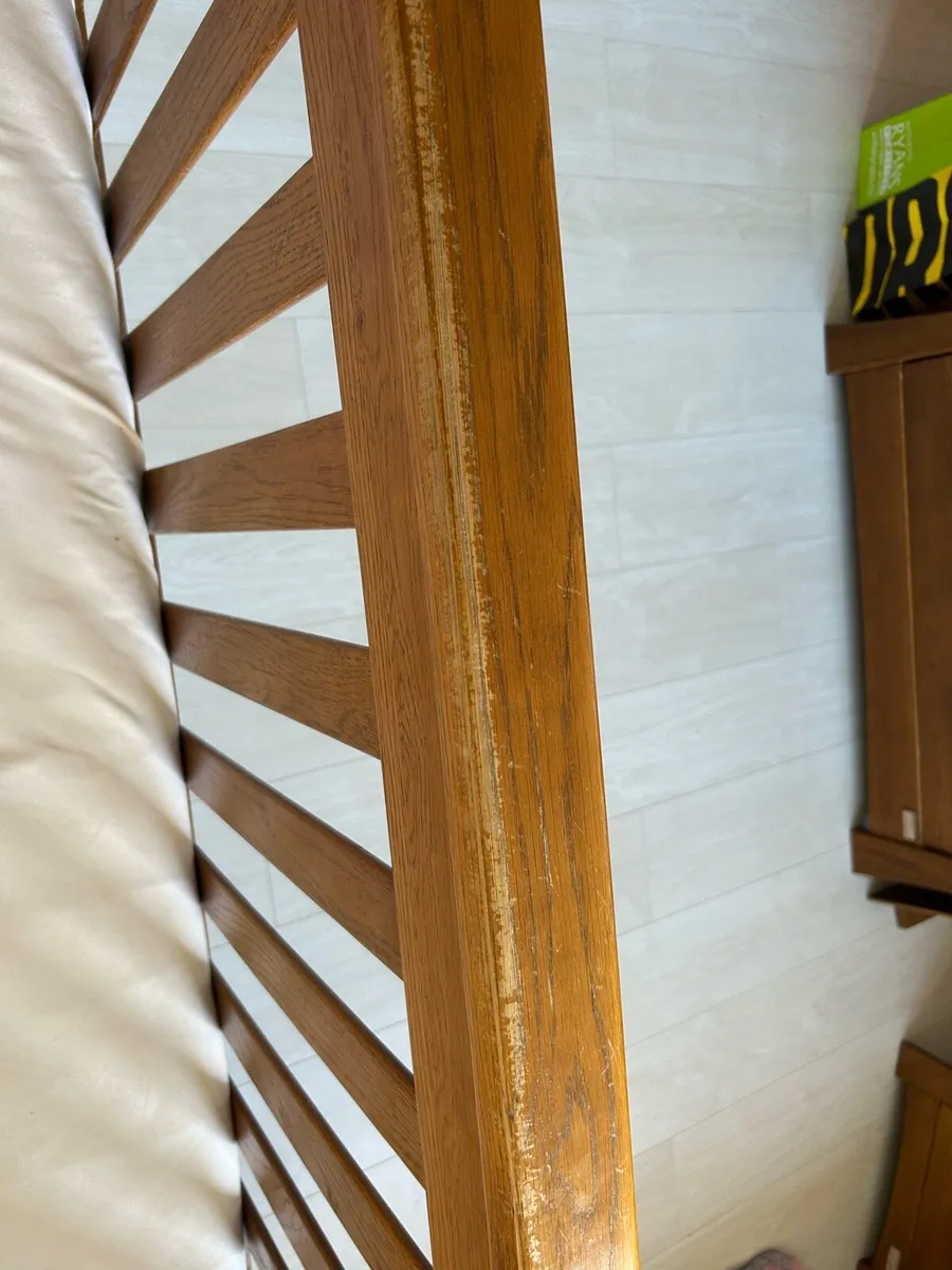 Mamas and Papas Soild Oak Ocean Cot and Cotbed - Image 4