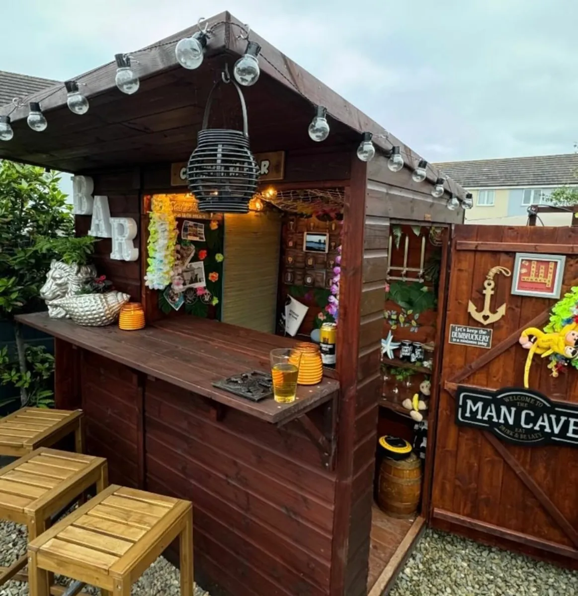 10X4 Pub Bar Coffee Dock Shed - Image 2