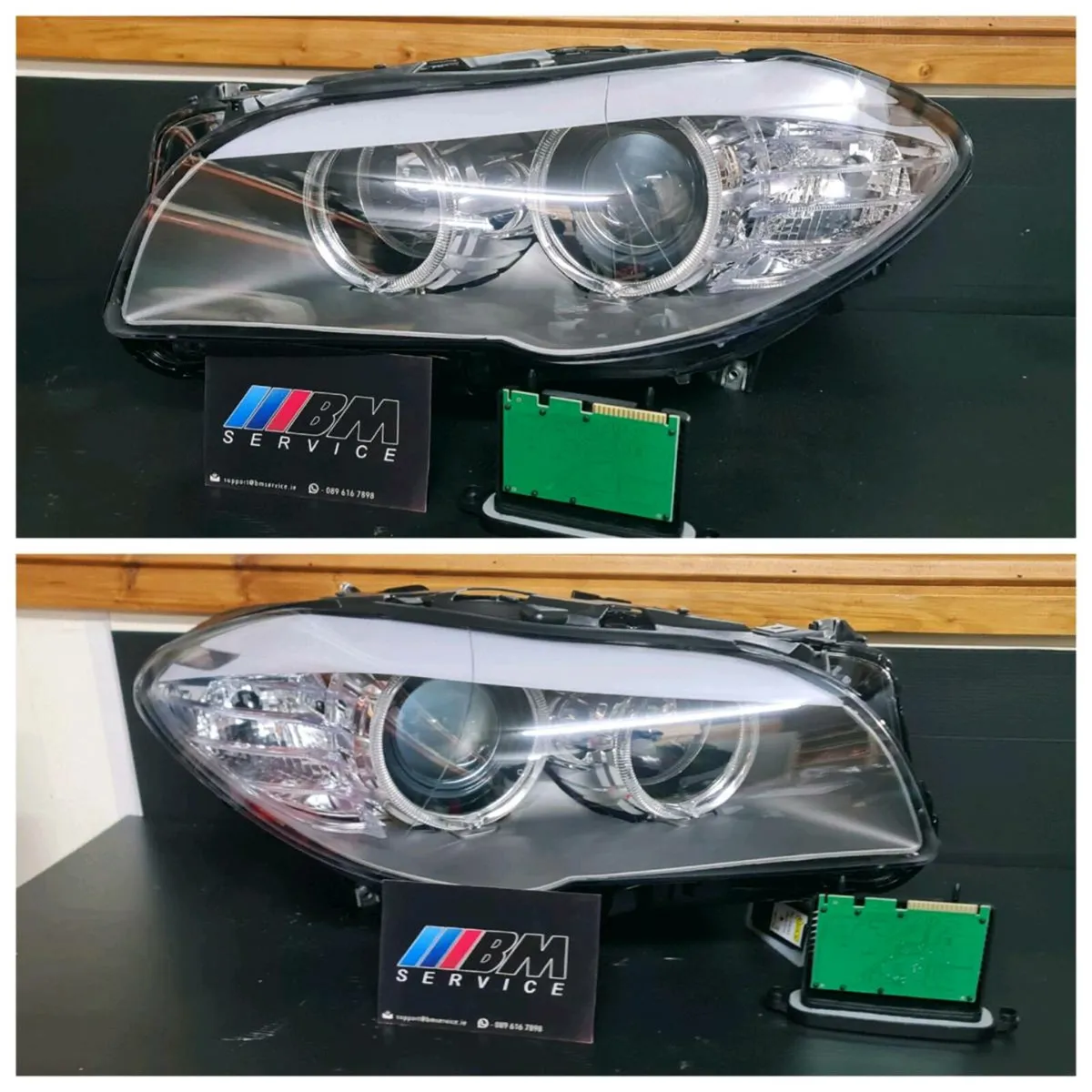 BMW F10 Headlights RHD NEW PRE LCI H7 HALOGEN - Image 2