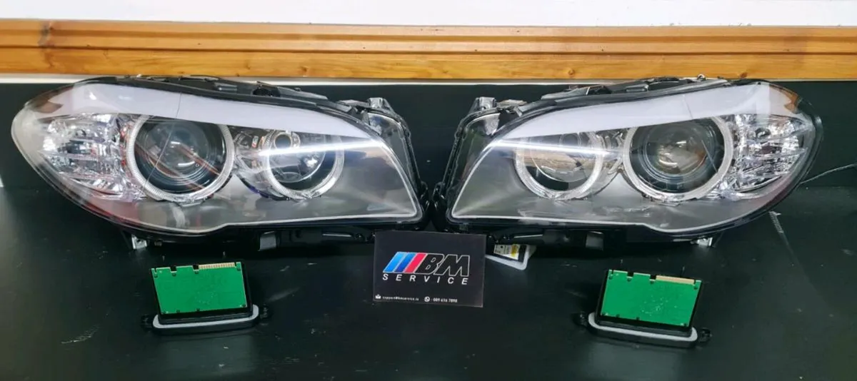 BMW F10 Headlights RHD NEW PRE LCI H7 HALOGEN - Image 1