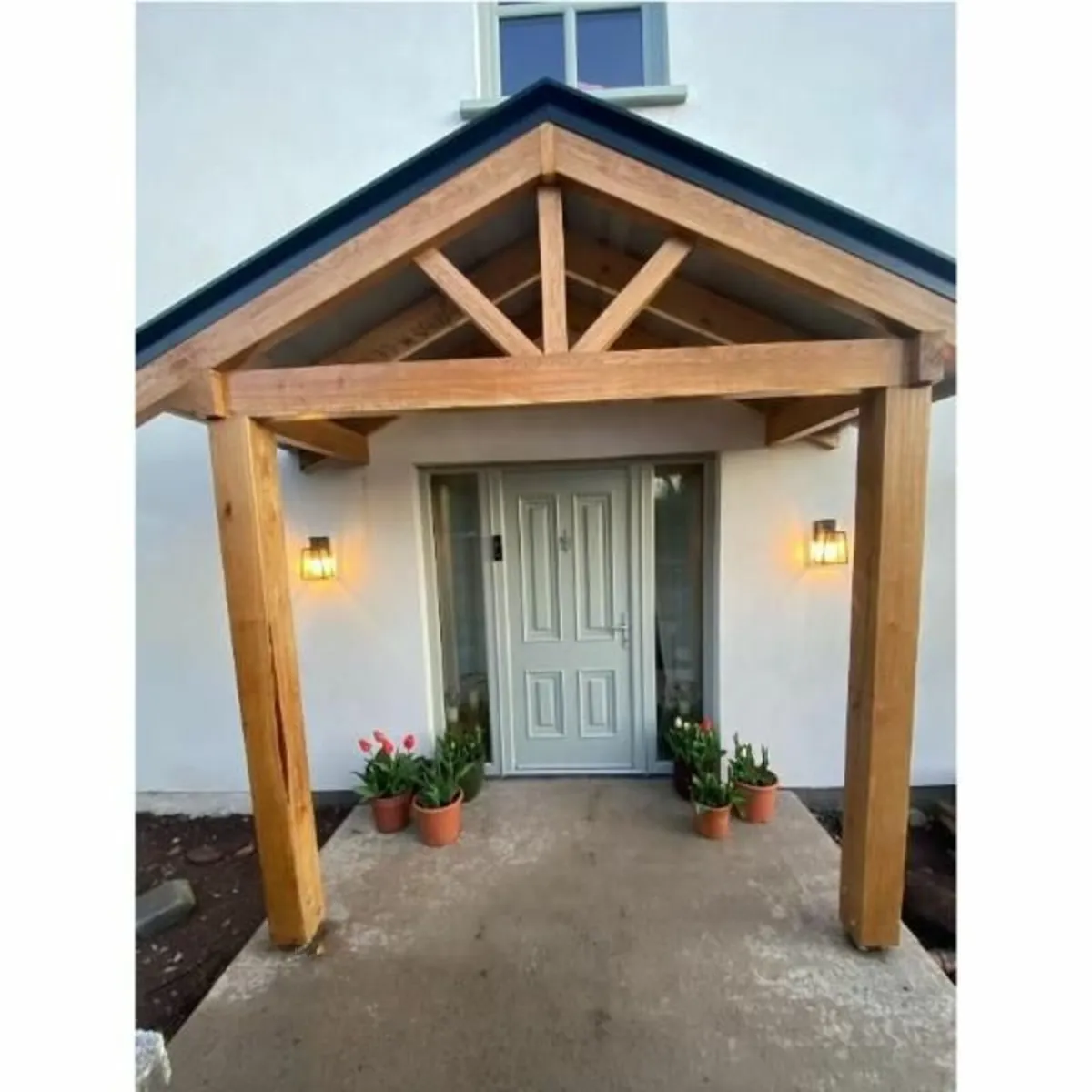 Custom Project – Oak Beam Porch - Image 2