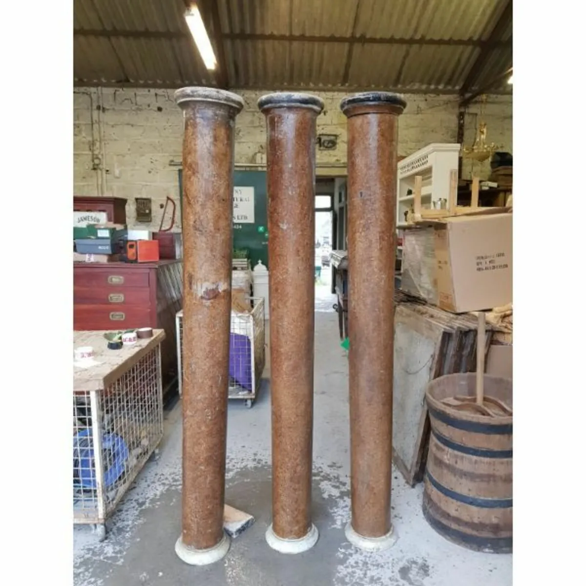 Columns – Pitch Pine – Set of 3 – KAS465 - Image 3