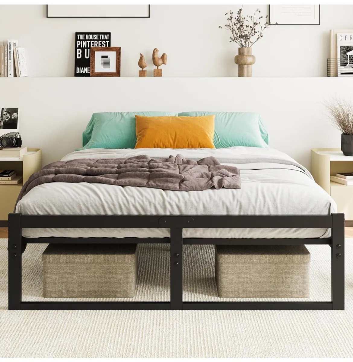 King Size Metal Bed Frame Platform - Image 4