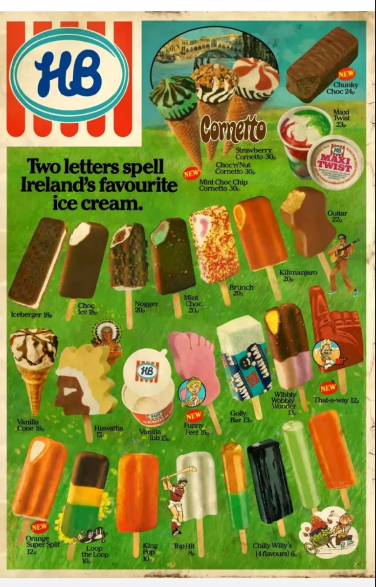 HB Irelands Favourite Ice Cream Metal Sign NEW - Image 1
