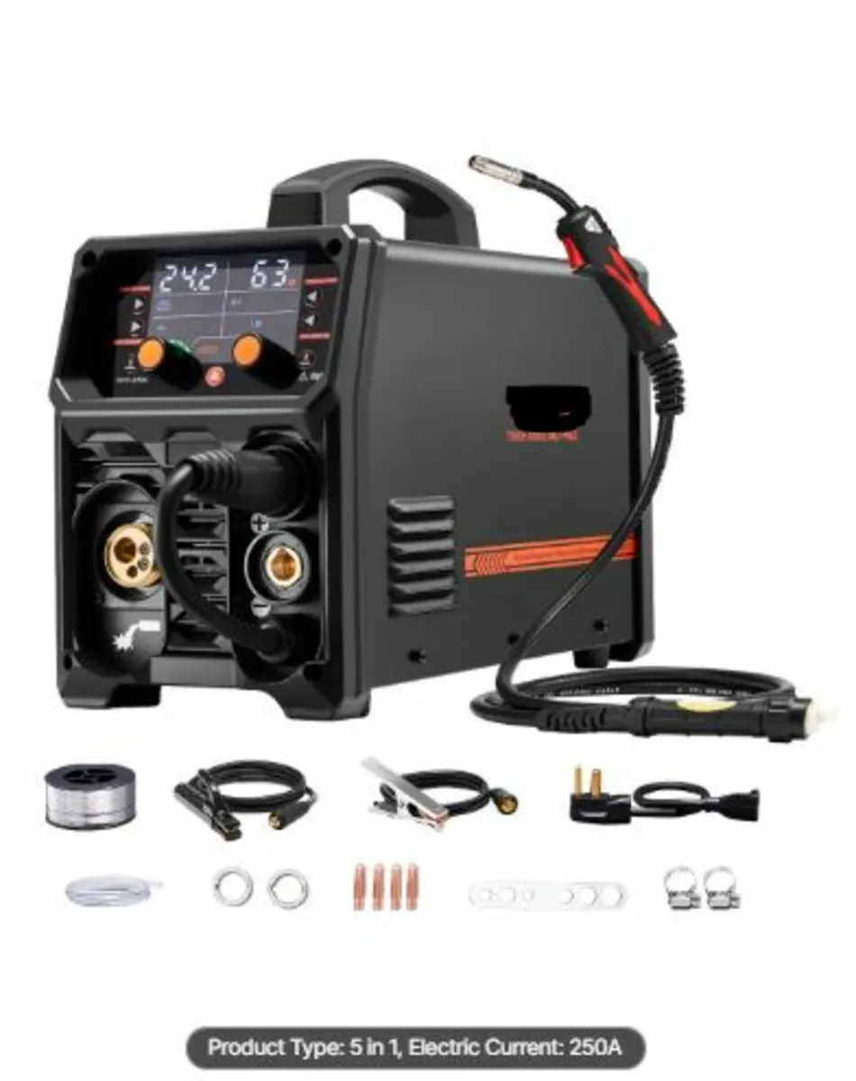 Pro MIG Welder, 250Amp Pluse Mig Welding Machine, - Image 3
