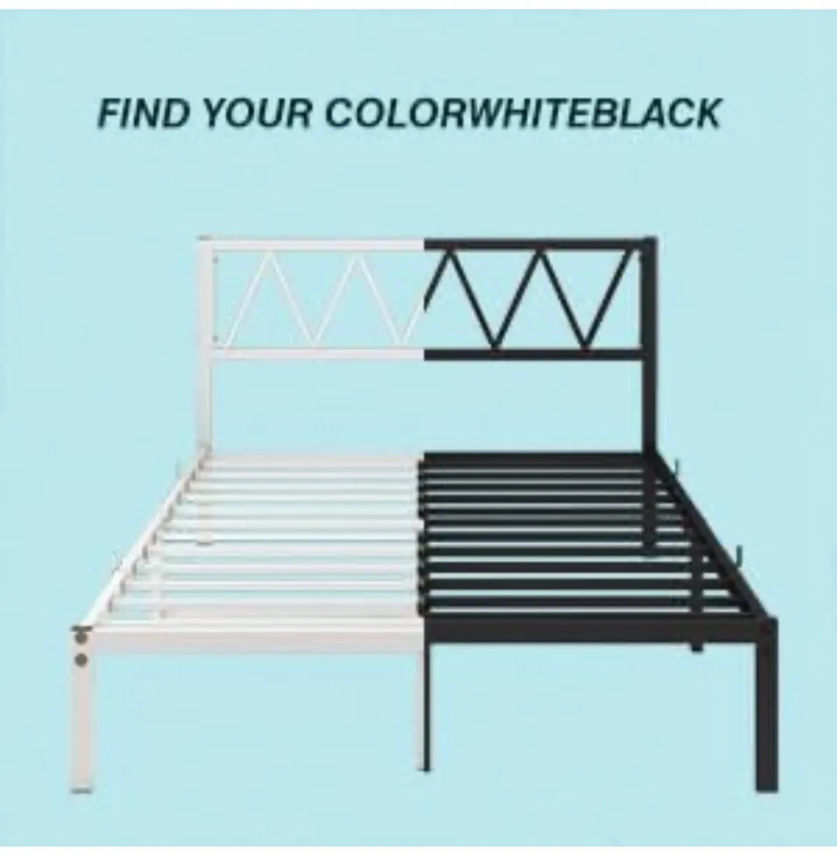 King Size Bed Frame with Headboard Storage - Image 4