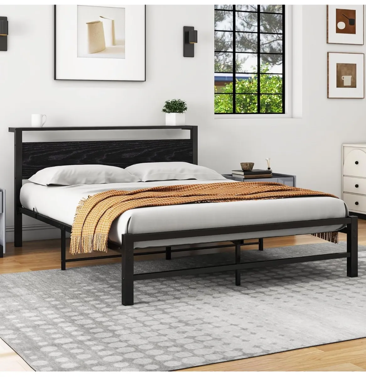 5ft King Metal Platform Bed Frame - Image 4