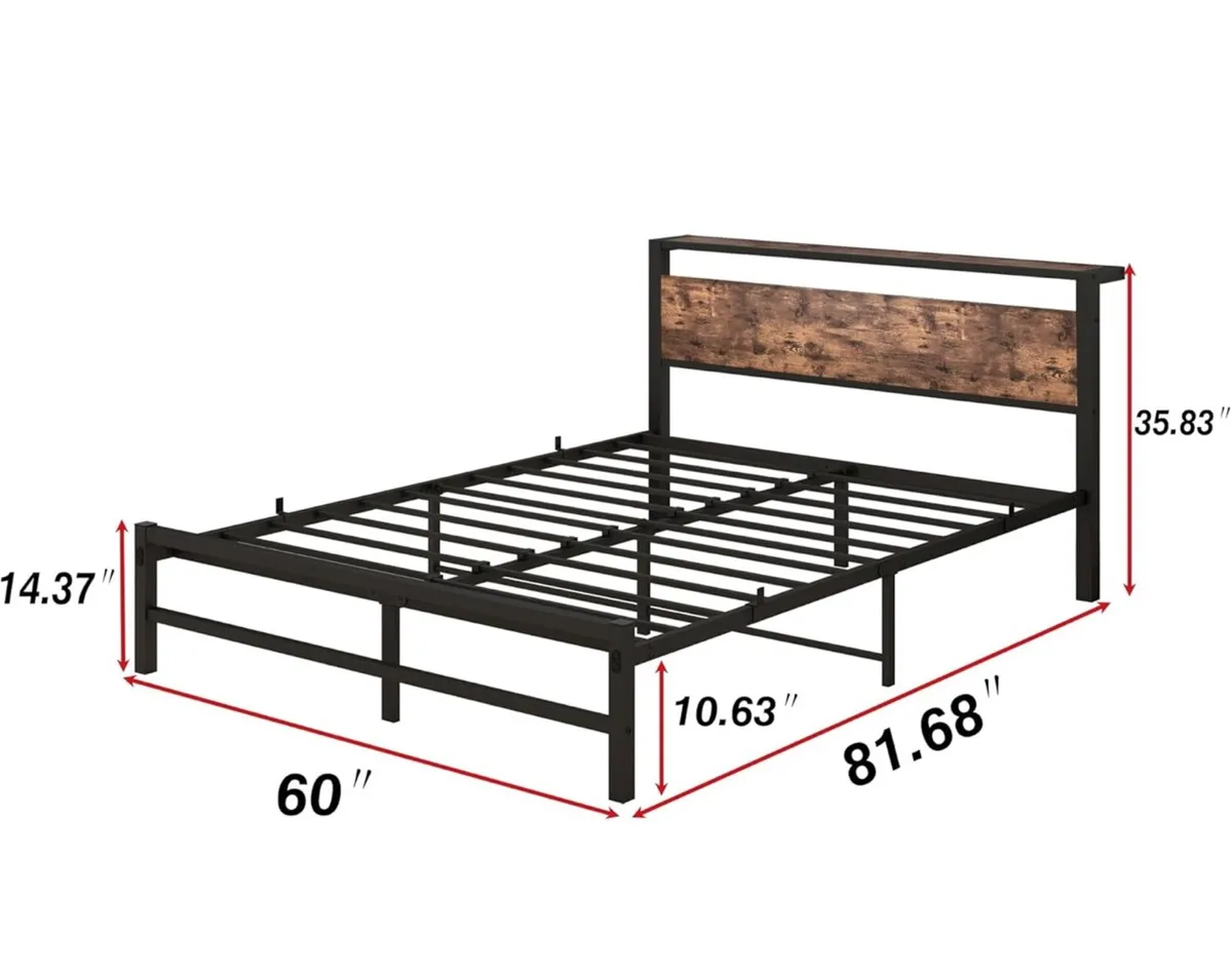 5ft King Metal Platform Bed Frame - Image 3