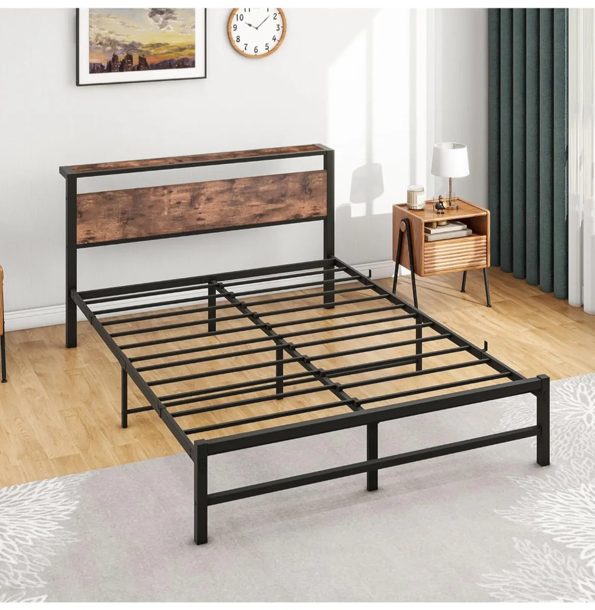 5ft King Metal Platform Bed Frame - Image 1