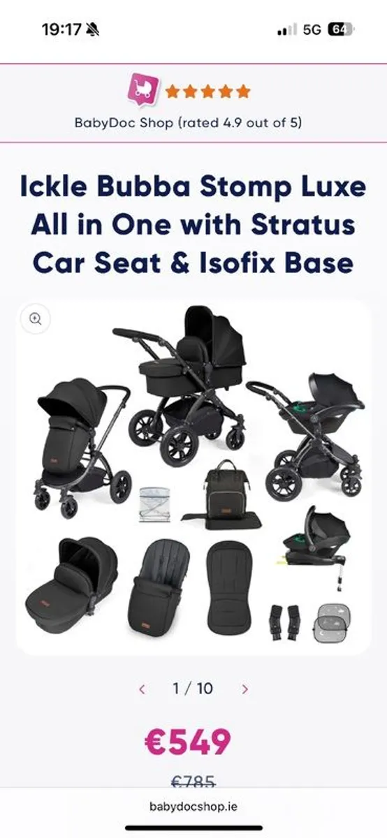 Ickle bubba stomp luxe travel system - Image 4