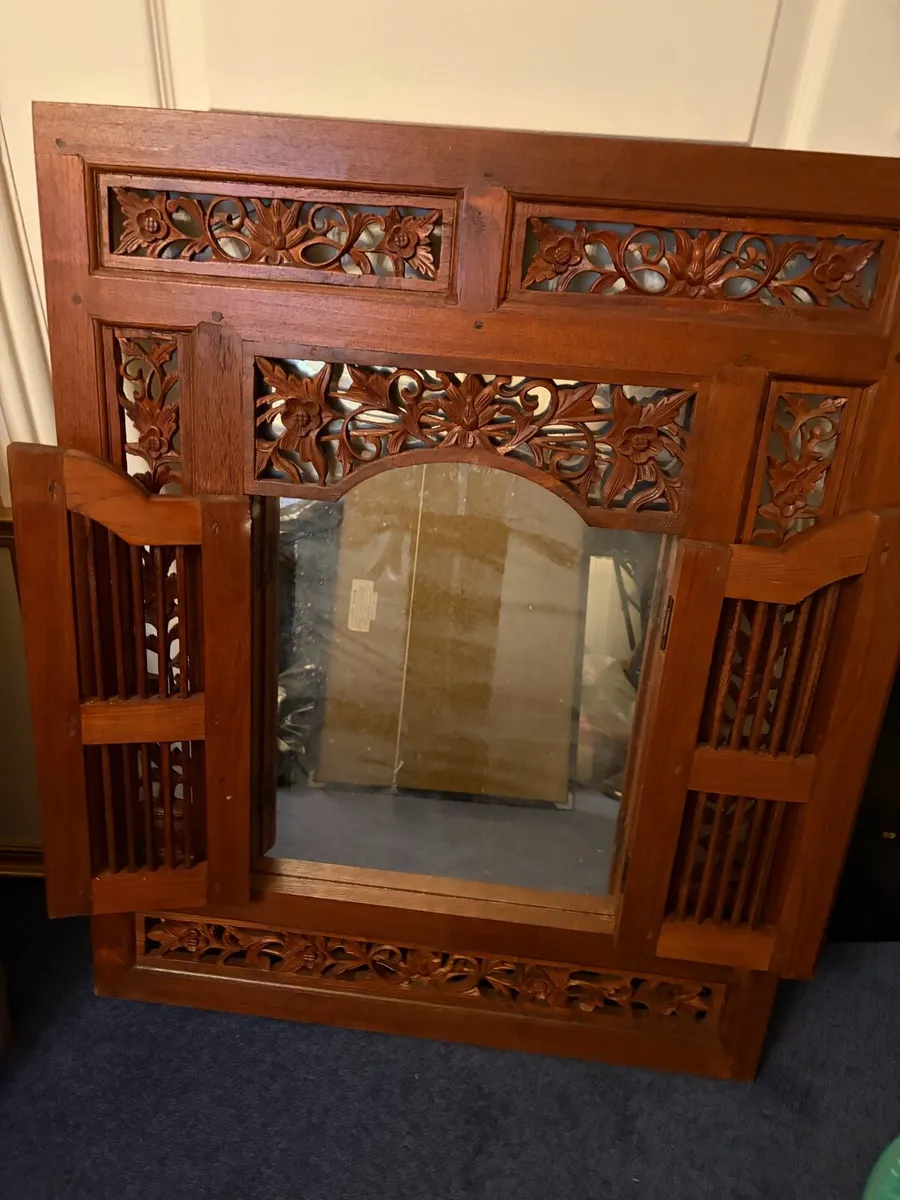 Wood wall mirror - Image 2