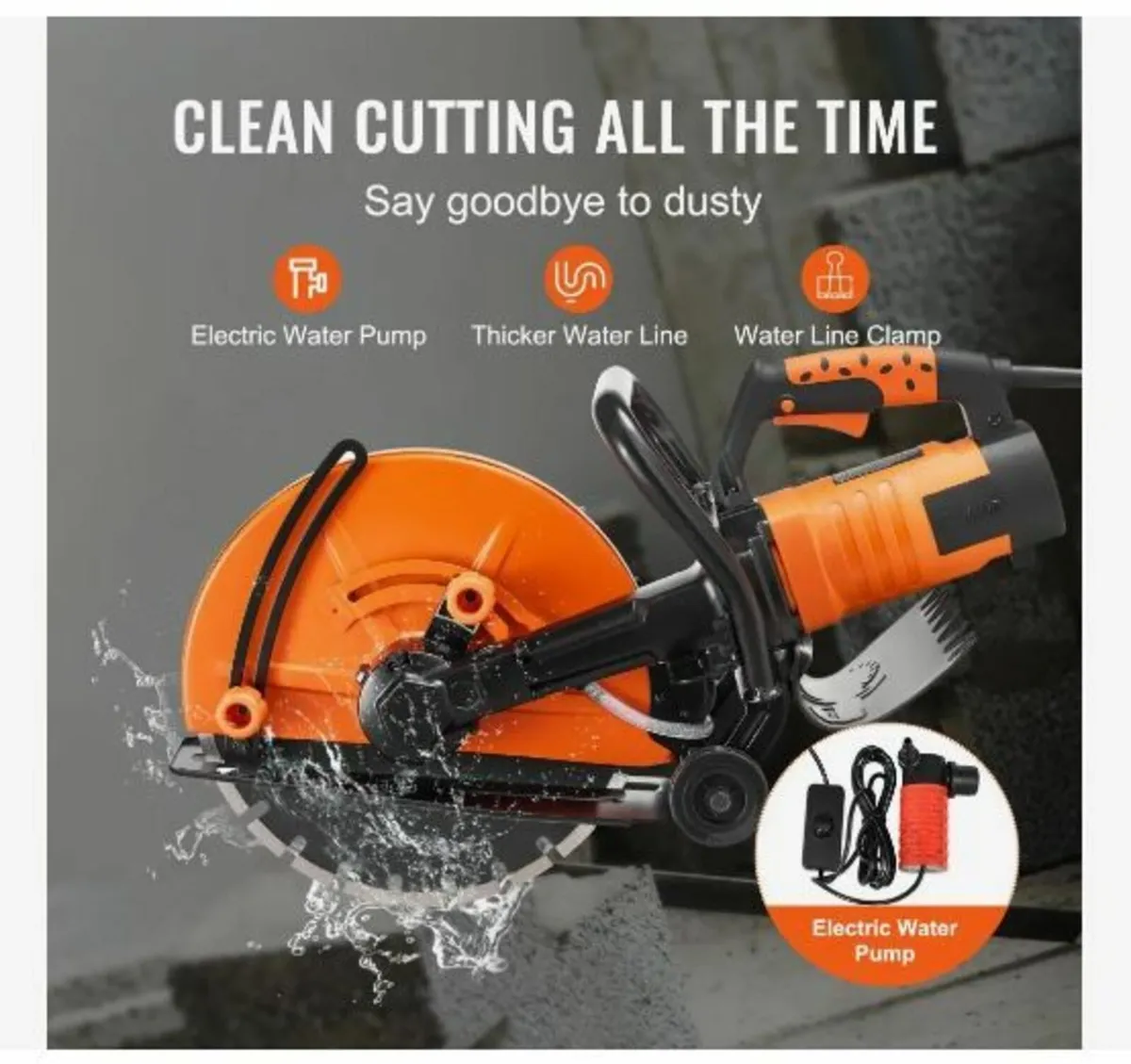 14"/35.6 cm Electric Concrete Saw - Image 3