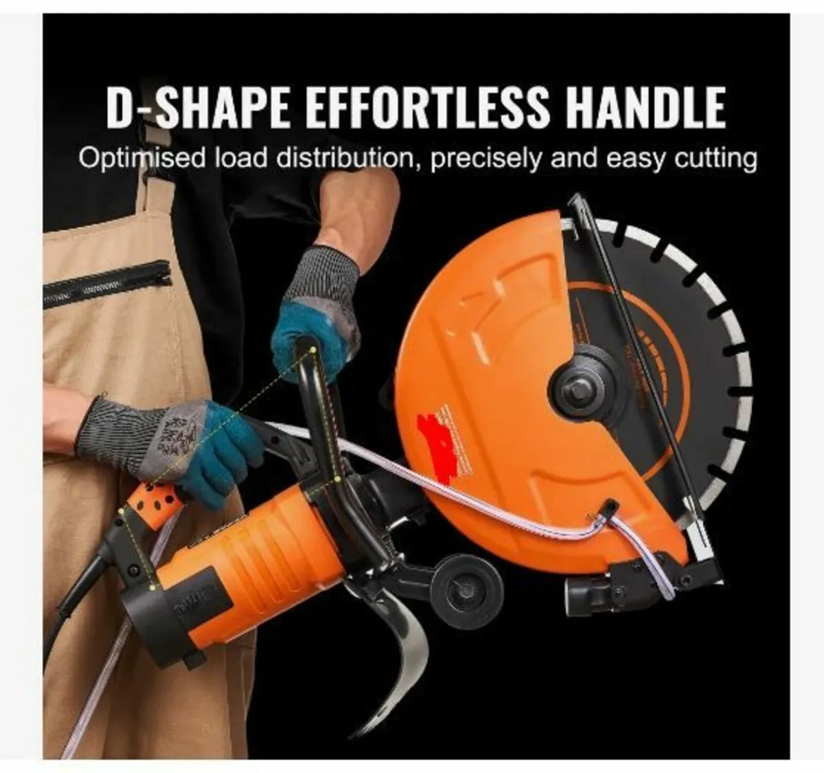 14"/35.6 cm Electric Concrete Saw - Image 4