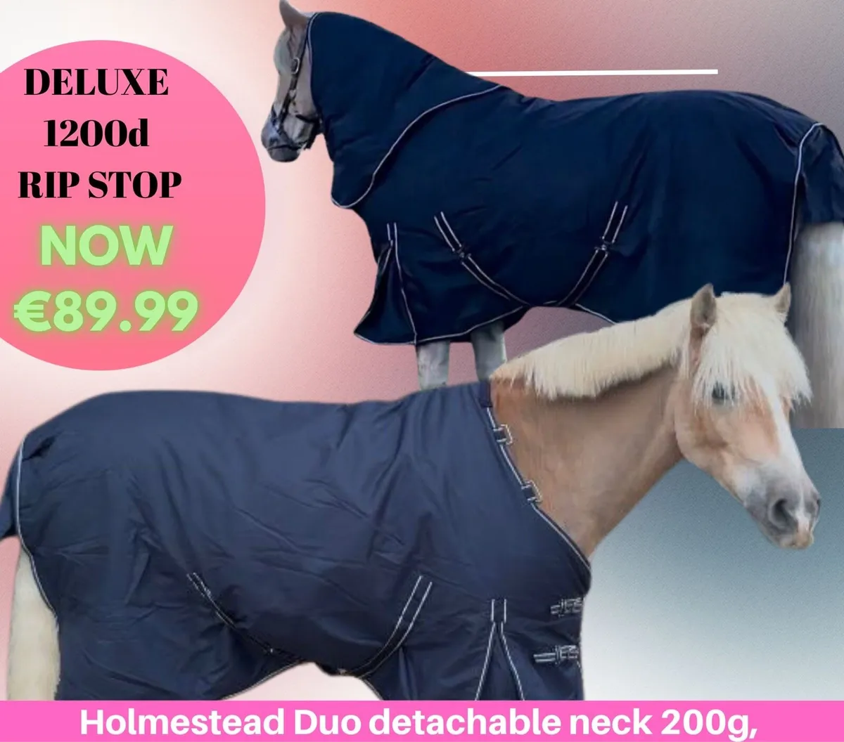 DUO TURNOUT RUGS 2 rugs for 1 PRICE ✅