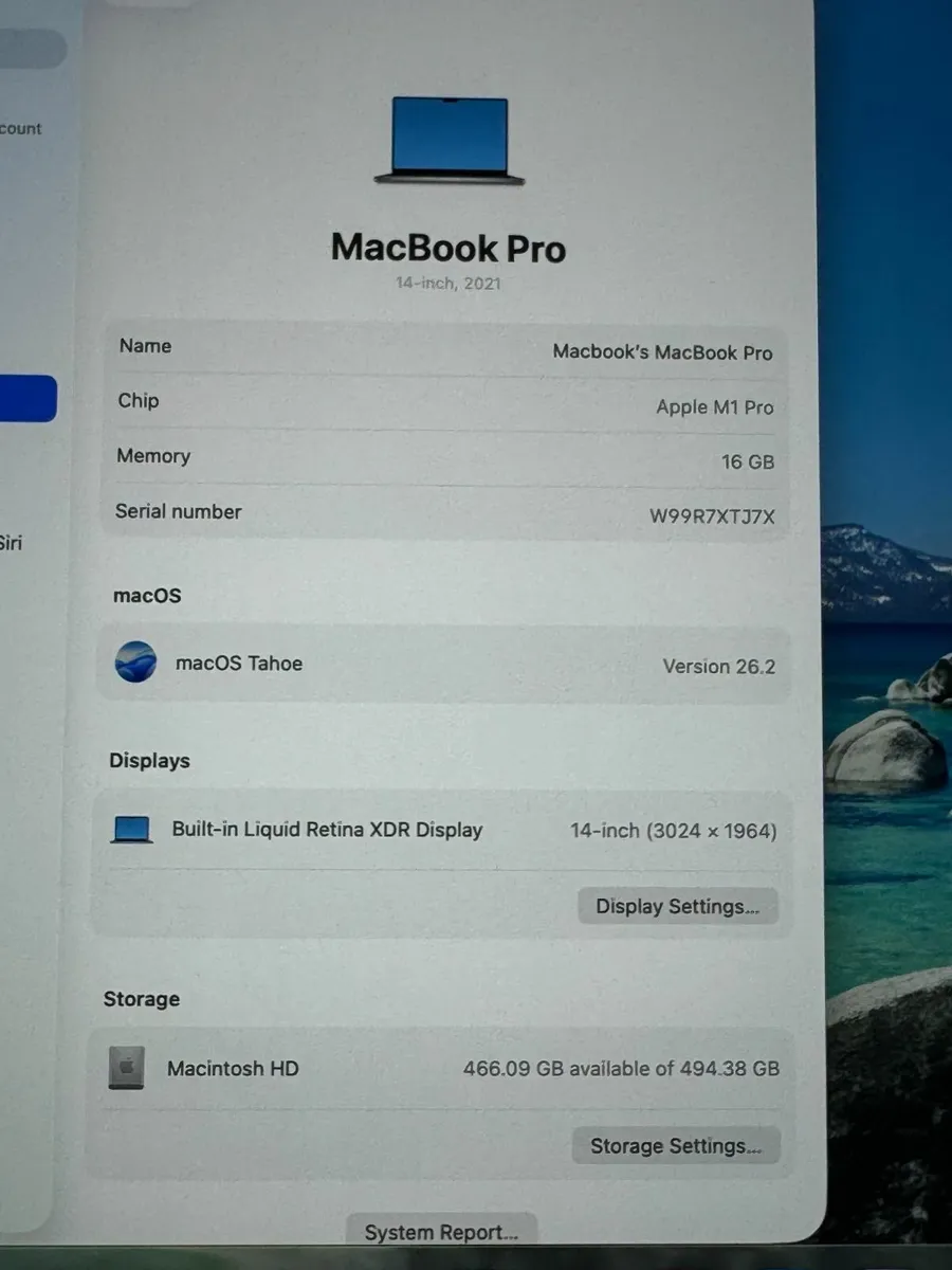 MacBook Pro 14" 2021 M1 Pro | 16GB | 512GB - Image 3