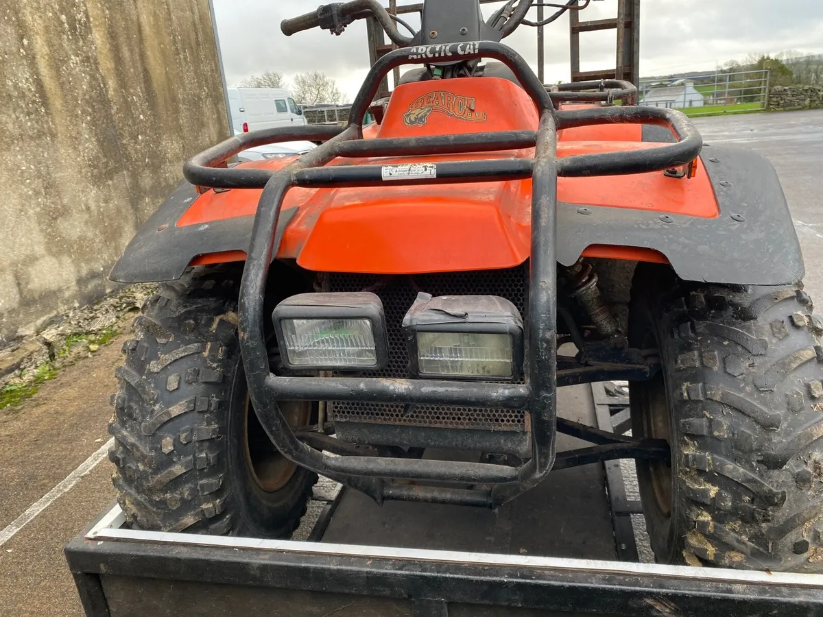 Arctic Cat Quad, 454 2WD Bearcat and Trailer - Image 2